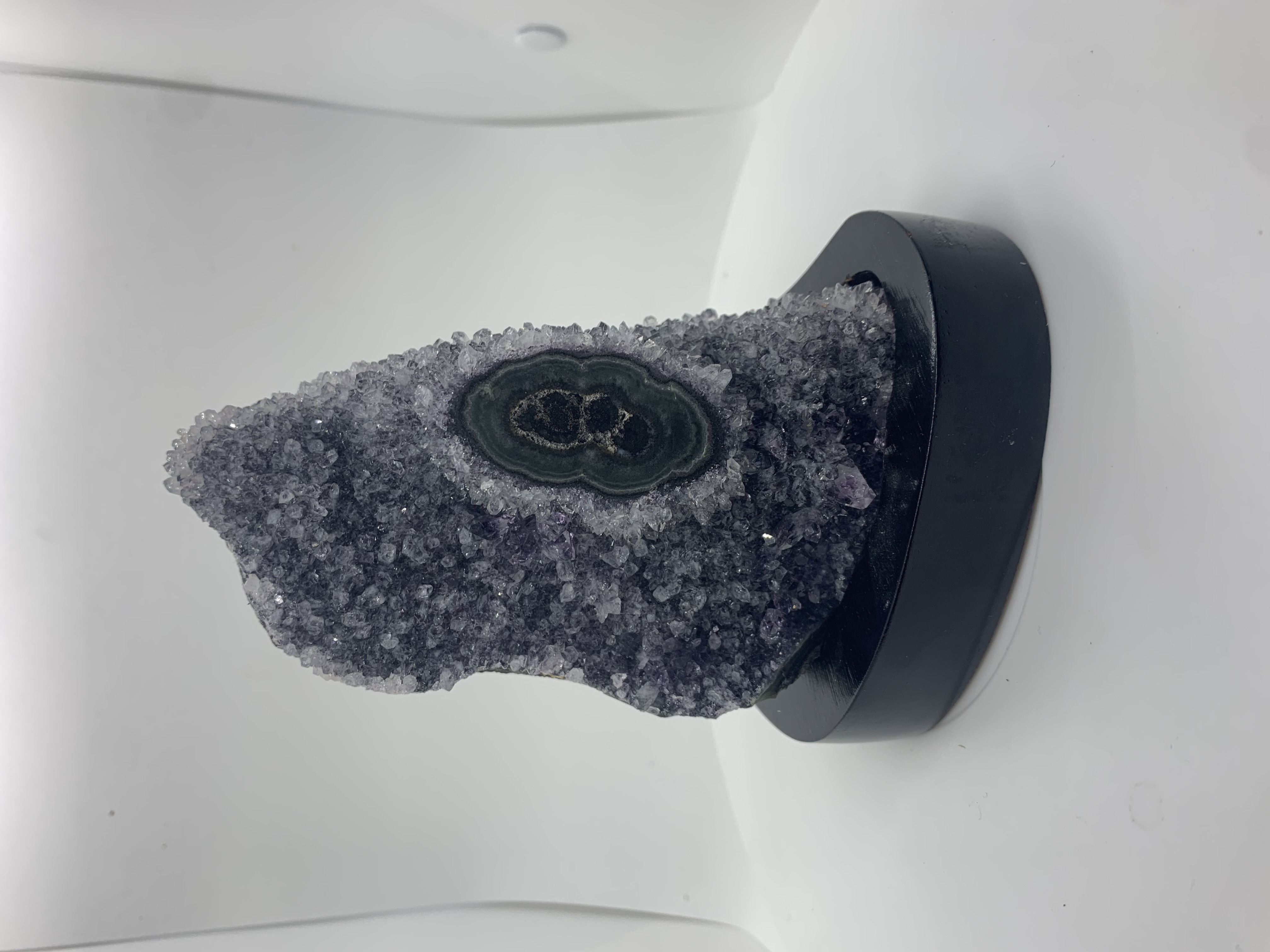 Amethyst with Stalactite Eye