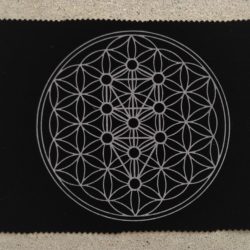 Flower of life with tree of life mat